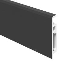 Плинтус Aberhof Lux Темно-серый Гладкий Полуматовый