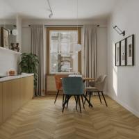 Кварцвиниловая плитка Tulesna Art Chevron 1011-8 Fortuna