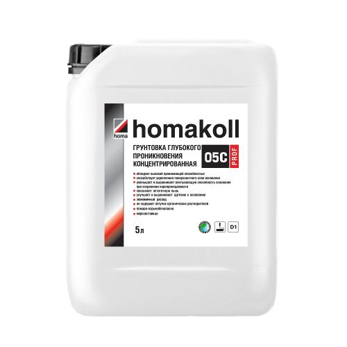 Аксессуары  Грунтовка Homakoll 05 C Prof концентрат 5 л