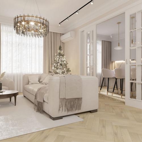 Инженерная доска AlixFloor Английская Ёлка ALX1056HB Дуб Песочно-серый