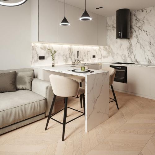 Инженерная доска AlixFloor Французская Ёлка ALX 1020CV Дуб светлый матовый