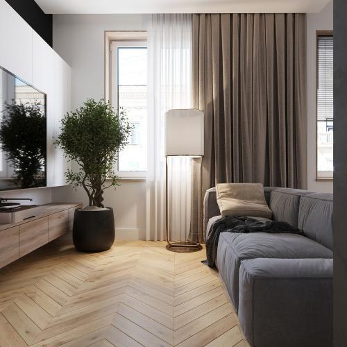 Инженерная доска AlixFloor Французская Ёлка ALX1054CV Дуб Пуро Белый