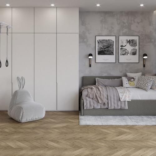 Инженерная доска AlixFloor Французская Ёлка ALX1058CV Дуб Кантри Темный