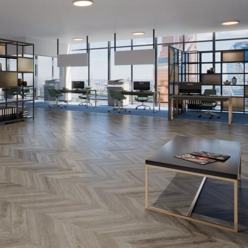 Инженерная доска Damy Floor Luxury Французская Ёлочка Скандинавский