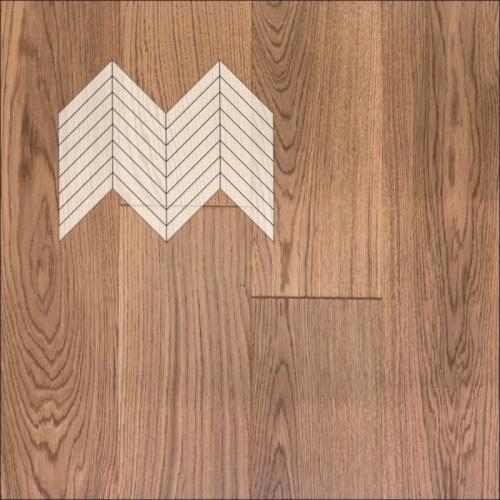 Инженерная доска Primavera Французская ёлка Дуб Titanio Натур