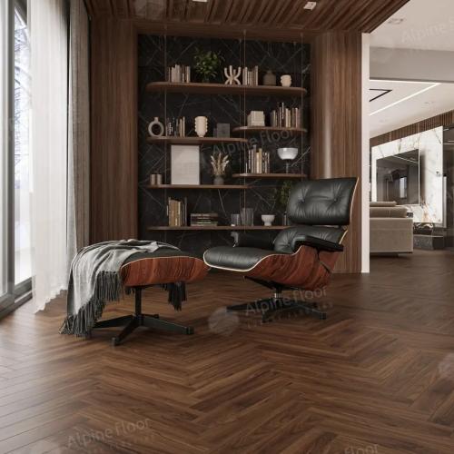 Ламинат Alpine Floor Herringbone 12 LF105-12 Орех Трентино