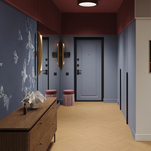 Ламинат Egger 8/33 Широкий ёлочка (Pro Large 8-33) EPL266CL Дуб Уэно Карамельный