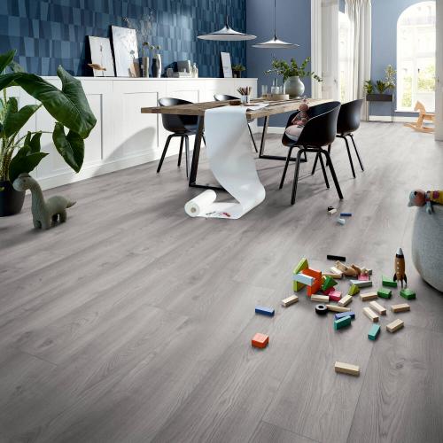Ламинат Kronotex Mammut Plus D 3670 Дуб Макро светло-серый