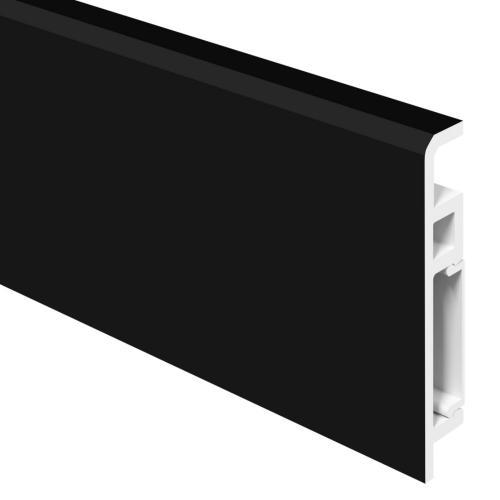 Плинтус Aberhof Lux Черный Гладкий Полуматовый