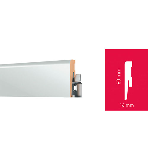 Плинтус Arbiton Cavare ML0602W Белый