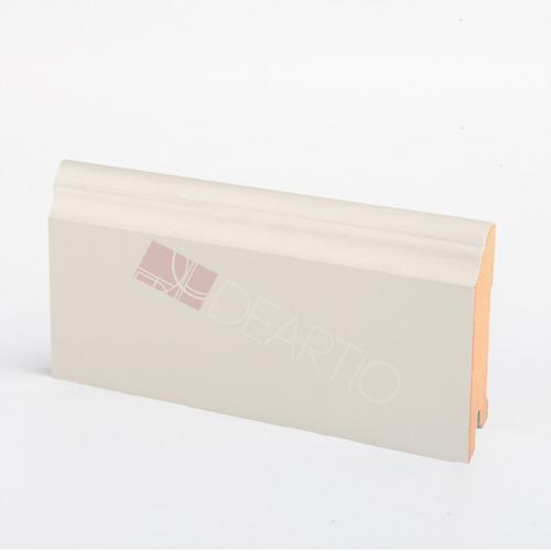 Плинтус DeArtio Премиум RAL 9010 U 126-80 кремовый (RAL 9010)