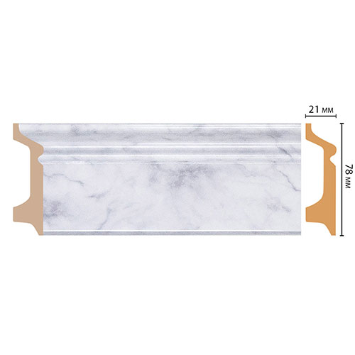 Плинтус Decomaster D122 D122-79 ДМ