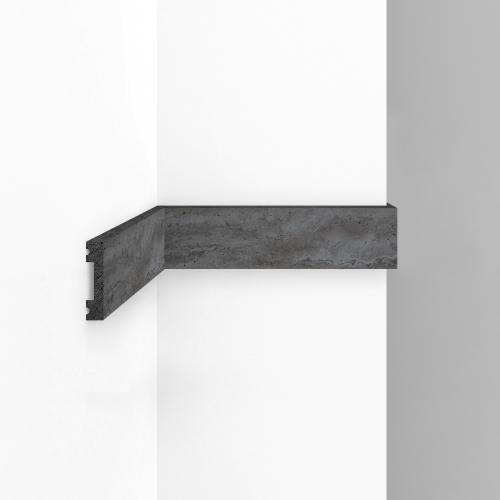 Плинтус Decomaster D162 D162-1632 ДМ Молдинг гладкий