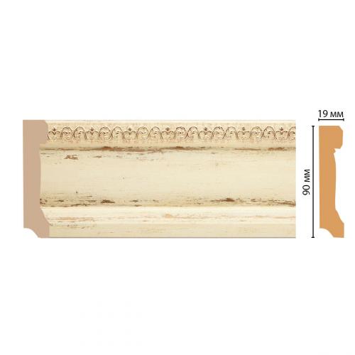 Плинтус Decomaster D166 GoldLine 166-1028