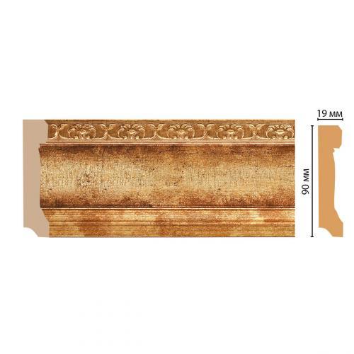 Плинтус Decomaster D166 GoldLine 166-126
