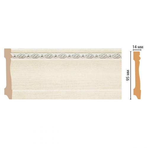 Плинтус Decomaster D195 WoodLine 195-15