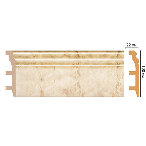 Плинтус Decomaster D232 D232-80 ДМ