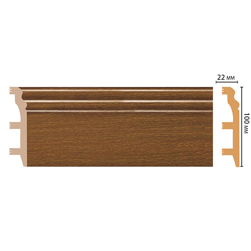 Плинтус Decomaster D232 D232-85 ДМ