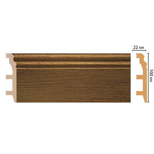 Плинтус Decomaster D232 D232-88 ДМ