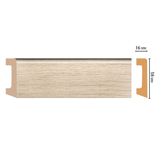 Плинтус Decomaster D234 D234-72 ДМ