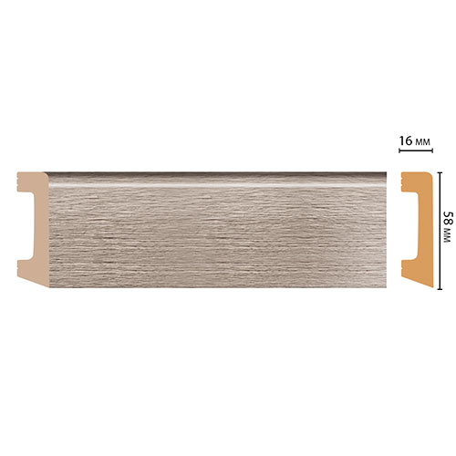 Плинтус Decomaster D234 D234-77 ДМ