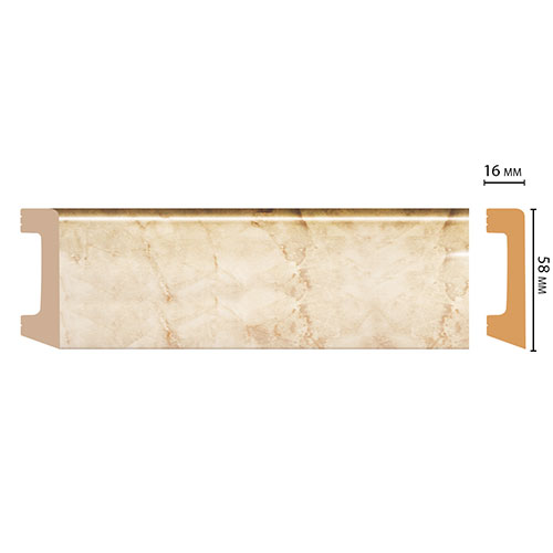 Плинтус Decomaster D234 D234-80 ДМ