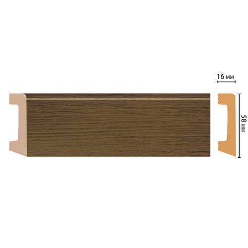 Плинтус Decomaster D234 D234-88 ДМ