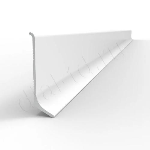 Плинтус Диал Напольный Алюминиевый 0032 Белый 12x40 мм