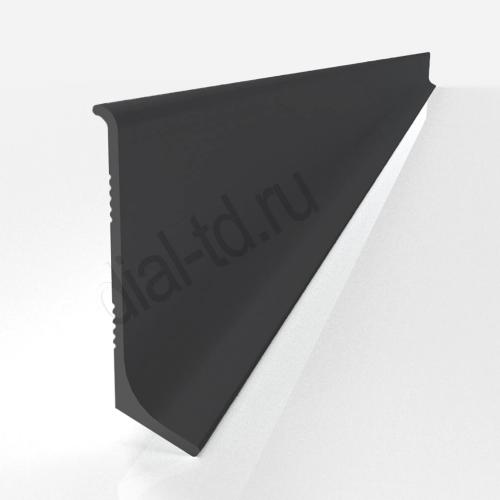 Плинтус Диал Напольный Алюминиевый 0032 Черный 12x40 мм