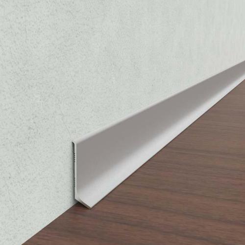 Плинтус Диал Напольный Алюминиевый 0032 Серебро 12x40 мм
