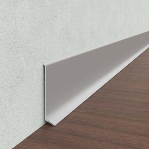 Плинтус Диал Напольный Алюминиевый 0033 Серебро 12x60 мм