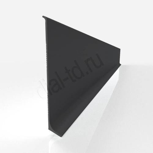 Плинтус Диал Напольный Алюминиевый 0034 Черный 12x80 мм