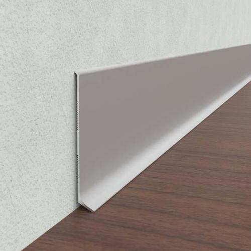 Плинтус Диал Напольный Алюминиевый 0034 Серебро 12x80 мм