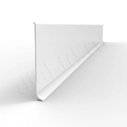 Плинтус Диал Напольный Алюминиевый 0035 Белый 12x100 мм