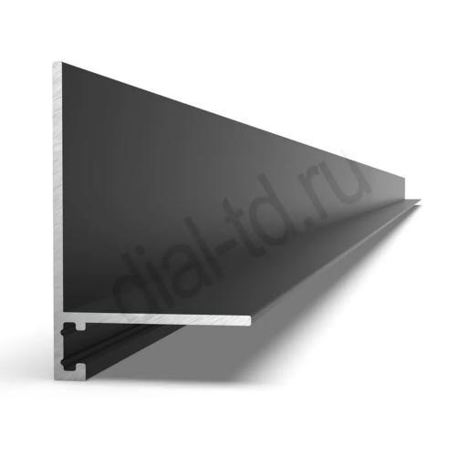 Плинтус Диал Напольный Алюминиевый 2334 Микро с заходом на стену 31.9x20