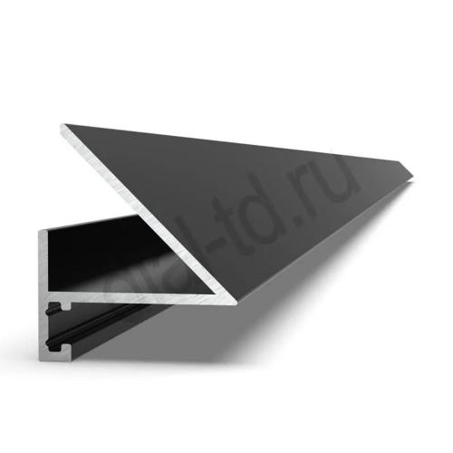 Плинтус Диал Напольный Алюминиевый 2335 Микро для пола с подсветкой 23.9x20