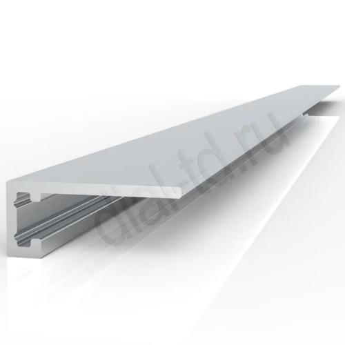 Плинтус Диал Напольный Алюминиевый 2336 Микро 5.9x16 Серебро