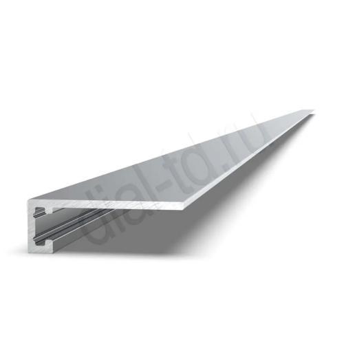 Плинтус Диал Напольный Алюминиевый 2336 Микро 5.9x20 Серебро