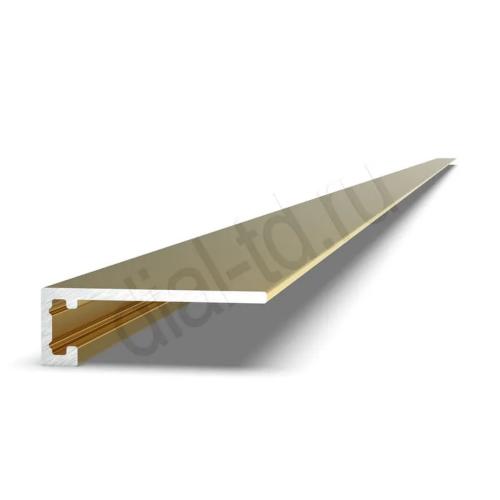 Плинтус Диал Напольный Алюминиевый 2336 Микро 5.9x20 Золото