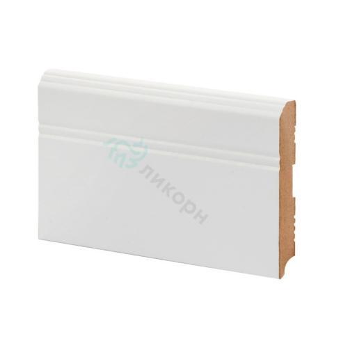 Плинтус Ликорн Напольный Белый К-07 108х16 мм