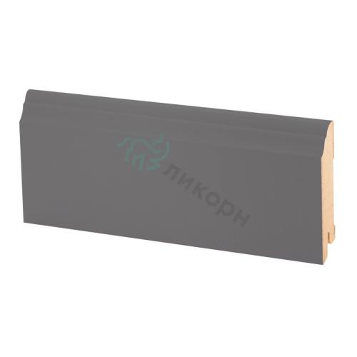 Плинтус Ликорн Напольный Цветной K-26 Тёмно-серый 80х16 мм