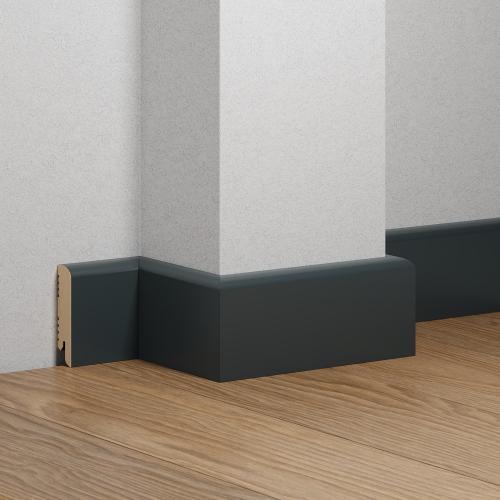 Плинтус Ликорн Напольный Цветной К-02 Антрацит 70х16х2050 мм