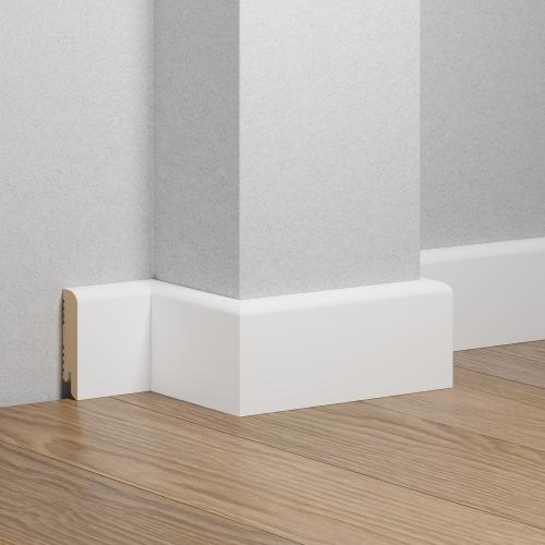 Плинтус Ликорн Напольный Цветной К-02 Белый 70х16х2050 мм