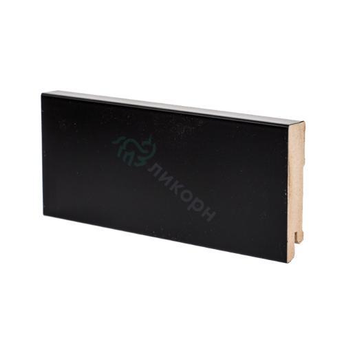 Плинтус Ликорн Напольный Цветной К-06 Чёрный 80х16 мм