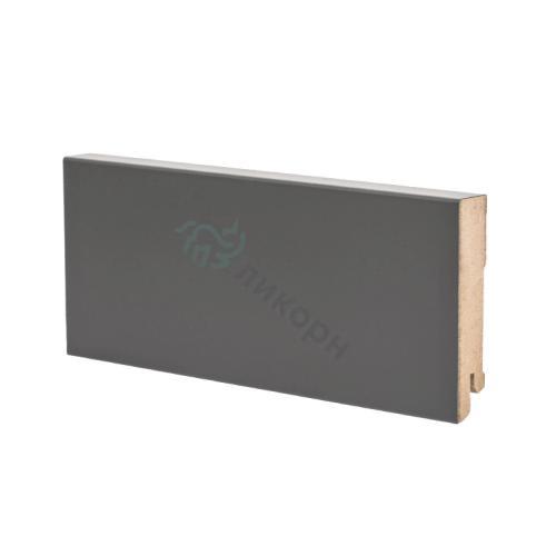 Плинтус Ликорн Напольный Цветной К-06 Темно-серый 80х16 мм