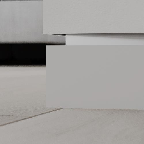 Плинтус Ликорн Скрытый плинтус / Теневой профиль C-02.2.1 Под свет с грунтованной вставкой под покраску (K-27.70)