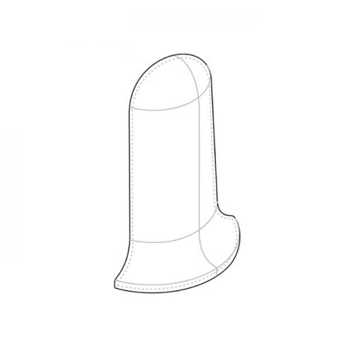 Плинтус LinePlast 58 мм Угол внешний к плинтусу LinePlast 58мм