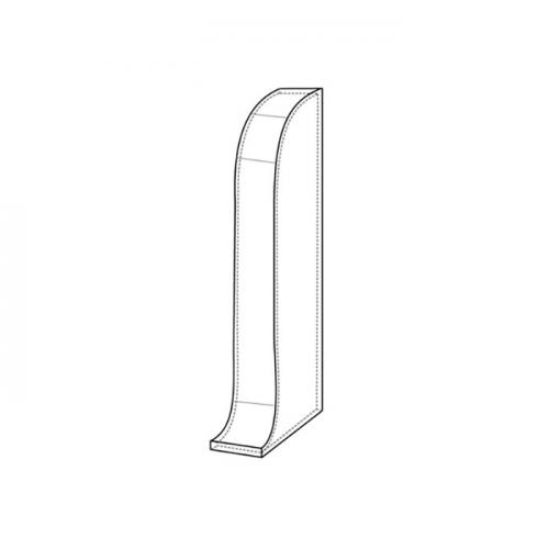 Плинтус LinePlast 58 мм Заглушка правая к плинтусу LinePlast 58мм