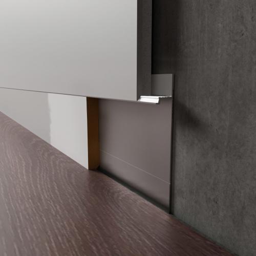 Плинтус Luxury Wood Decor скрытый МДФ Вставка в скрытый плинтус RAL/NCS 70мм