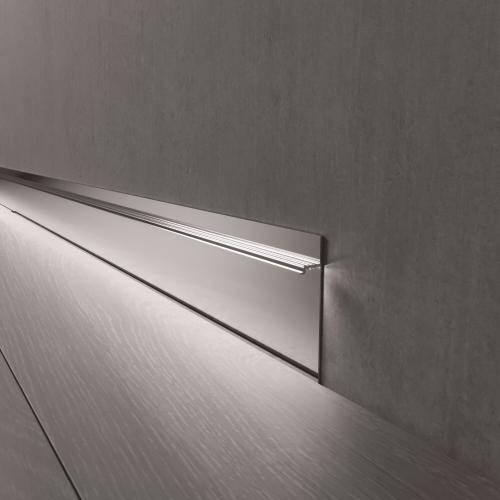 Плинтус Luxury Wood Decor скрытый Скрытый плинтус под подсветку без покрытия 60мм